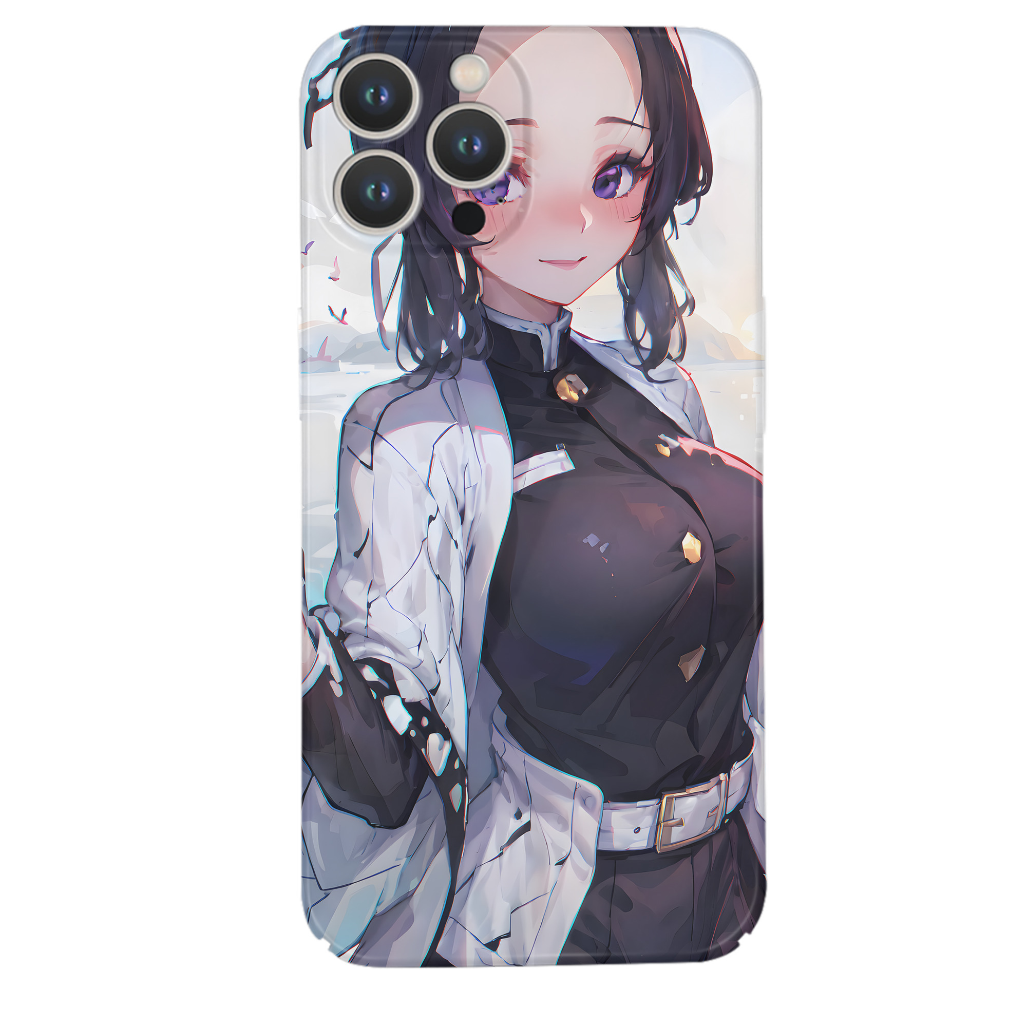 （画像用） 鬼滅の刃（きめつのやいば）蟲柱-胡蝶 しのぶ／こちょう しのぶ Kochou Shinobu 【iPhone 14シリーズ対応】ハードケース